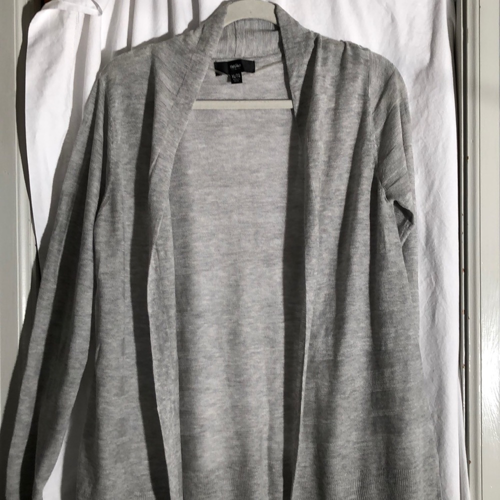 Mossimo lightweight gray open sweater XL